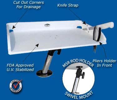 Deep Blue Marine Multi System Small Bait Table Kit w/ Base 21x 12
