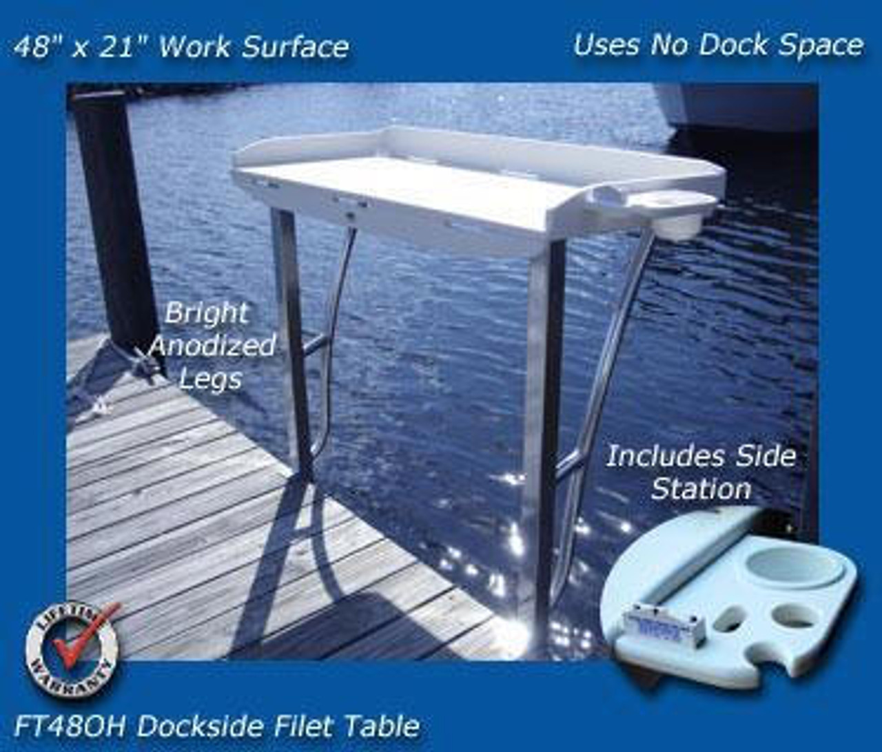 Fillet Table Accessories, Knife Holders, Rod Holders, Water Hose