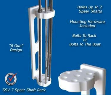Deep Blue Marine Spear Shaft Rack for 7 Spears