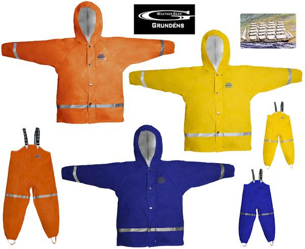 Grundens Zenith 294 Bib Orange Size 4 years