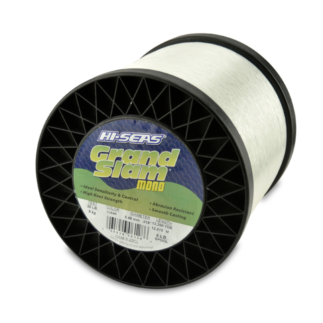 Hi Seas Grand Slam Five Pound Spool Clear Test: 20