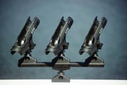 Scotty Triple Rod Holder Black