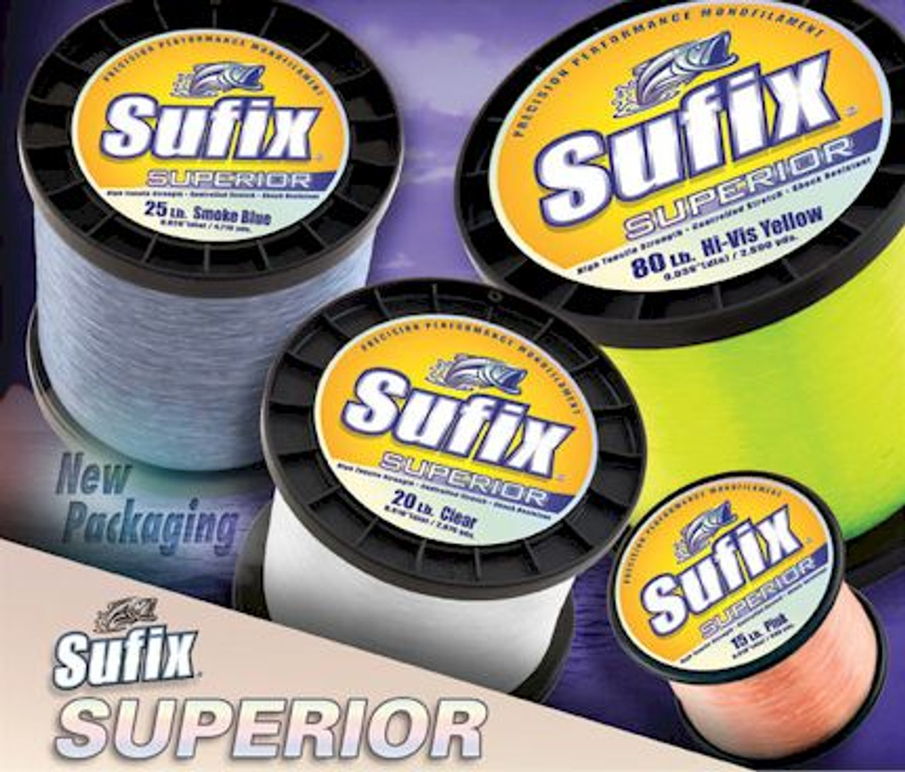 Sufix Superior Bulk 4.4Lb Spool #50 Clear