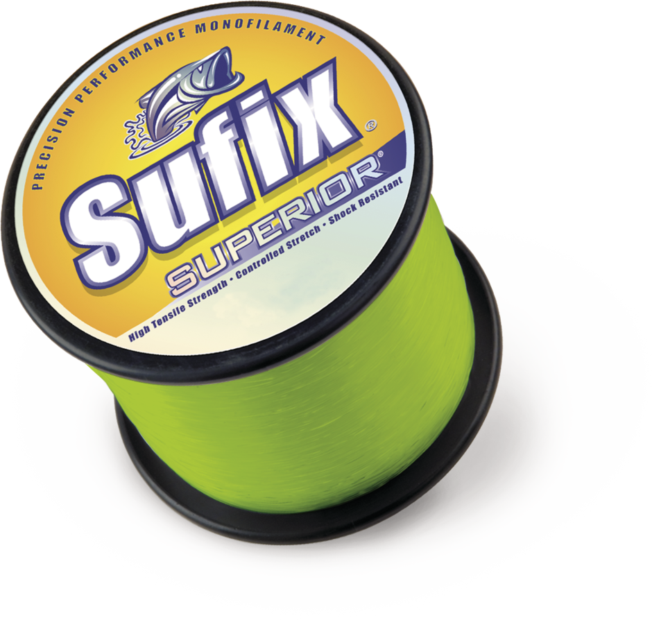 Sufix Superior Bulk 4.4Lb Spool #60 High Vis Yellow