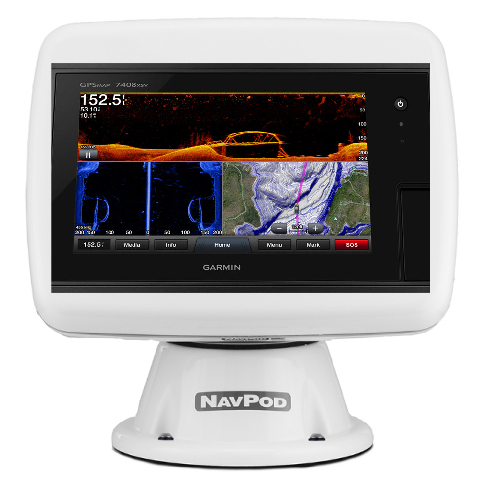 Navpod PP4800-20 PowerPod Pre-Cut f\/Garmin 7408\/7408xsv\/7608\/7608xsv
