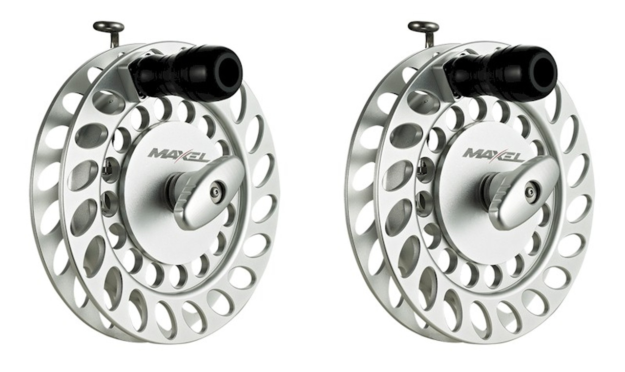 Maxel Teaser Reel - Silver MTR08S - 2 Pack - Includes 2 Backing Plates