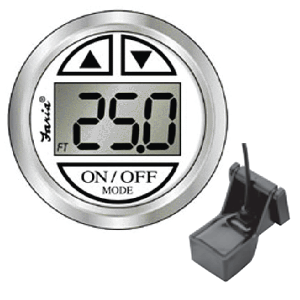 Faria Chesapeake SS White 2" Depth Sounder w\/Transom Mount Transducer