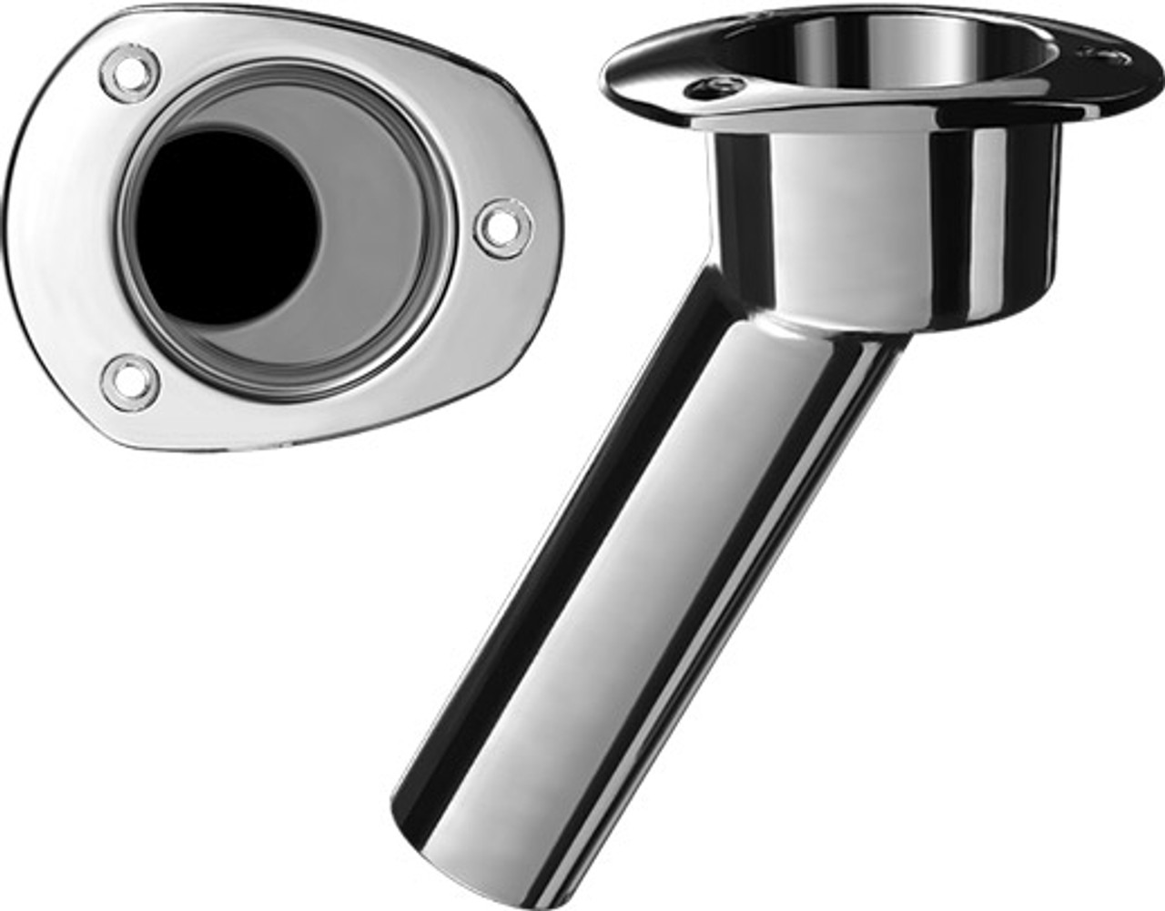 Mate Series Rod Holder no drain 30 degrees Oval flange
