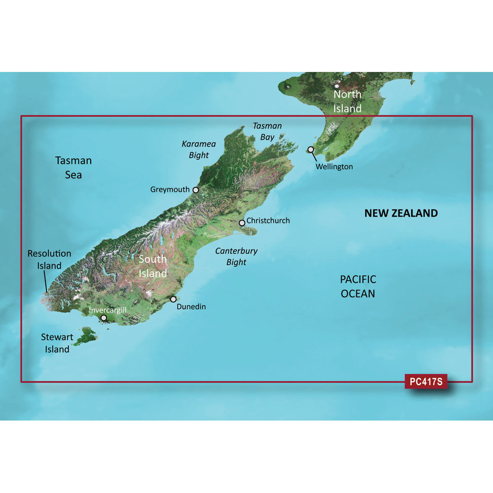 Garmin BlueChart g2 - HXPC417S - New Zealand South - microSD\/SD