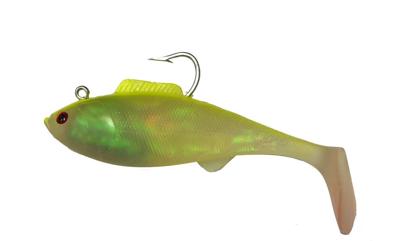 Tsunami Soft Bait Heavy Deep Swim Shad Limetreuse / 5