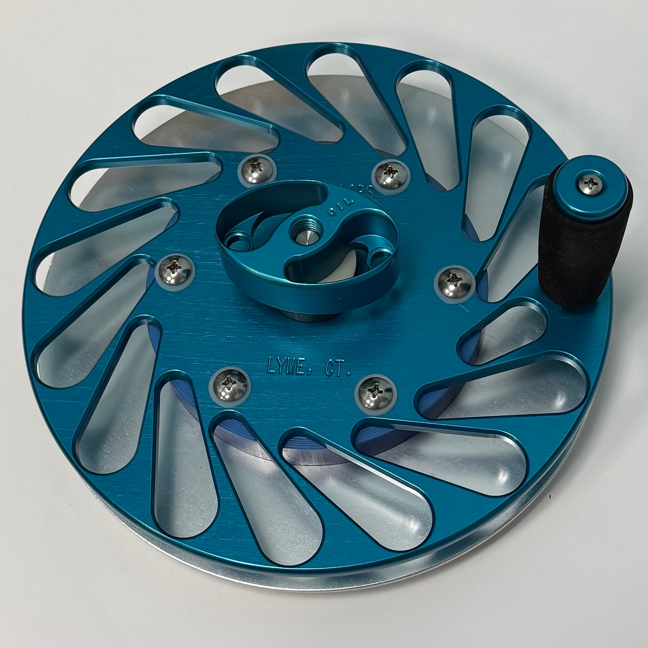 Reel Colors Pancake Bridge Teaser Reel 10" Single - Blue Anodized