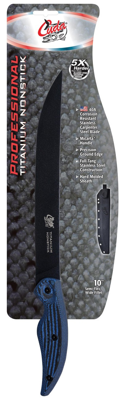 Cuda Professional Series Non-Stick 10" Wide Fillet Knife
