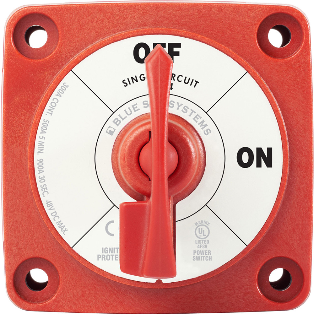 Blue Sea 6004 Single Circuit ON-OFF w\/Locking Key - Red