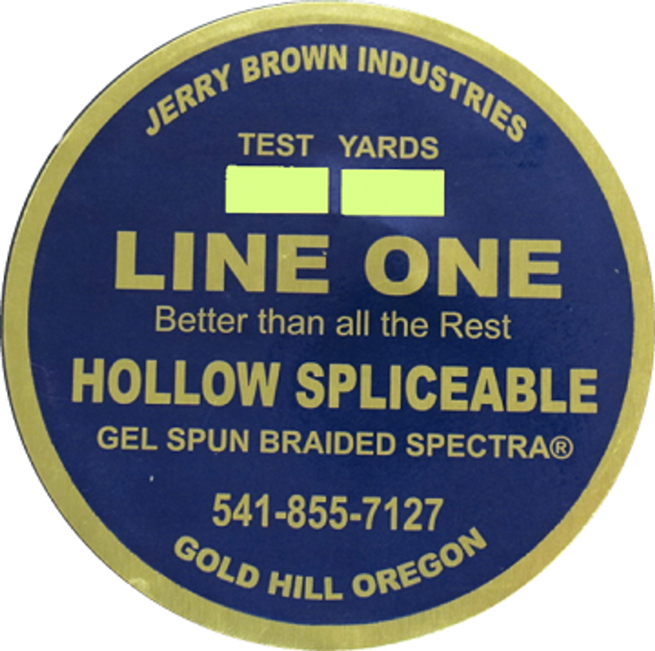 Jerry Brown Line One Hollow Core Spectra 1200yds