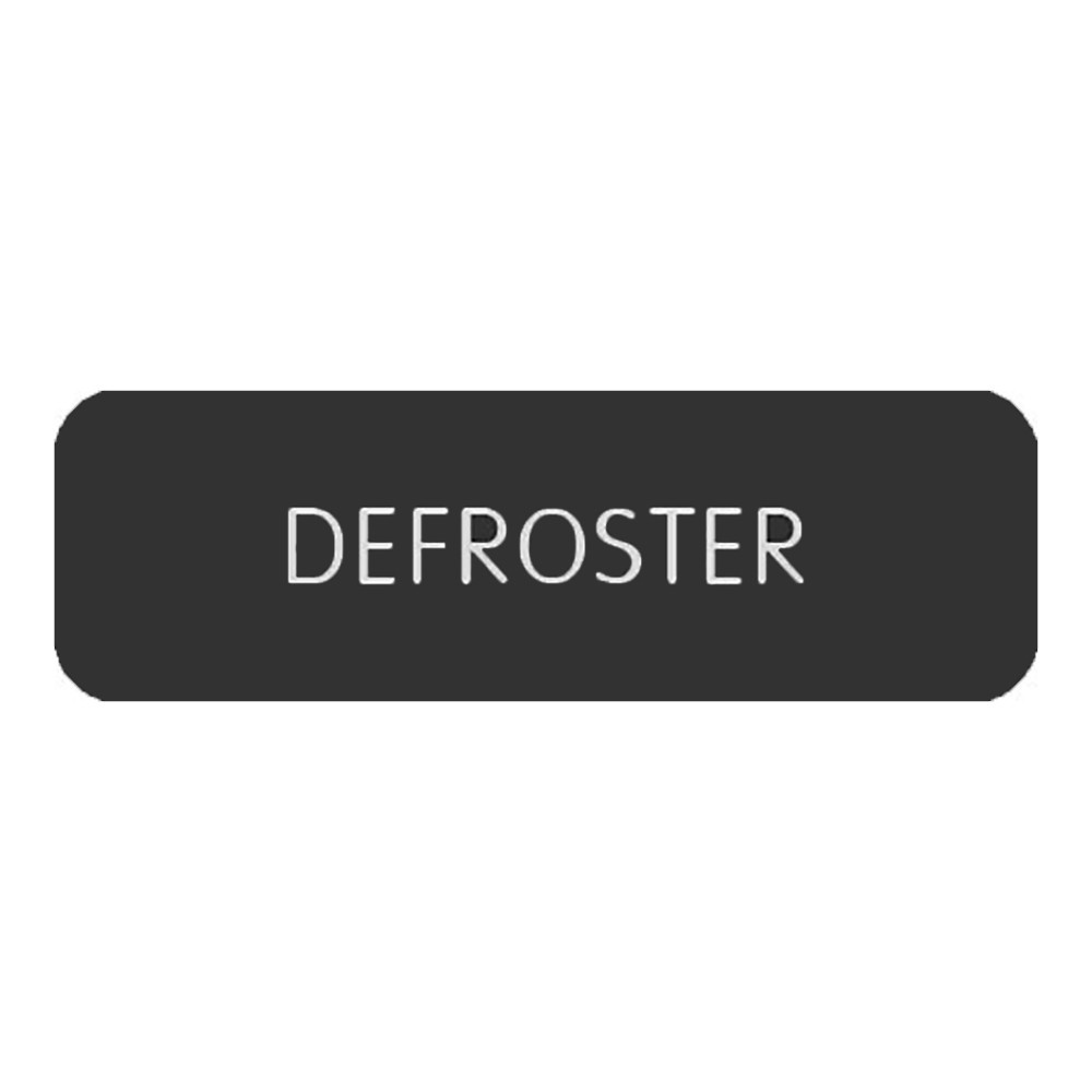 Blue SeaLarge Format Label - "Defroster"