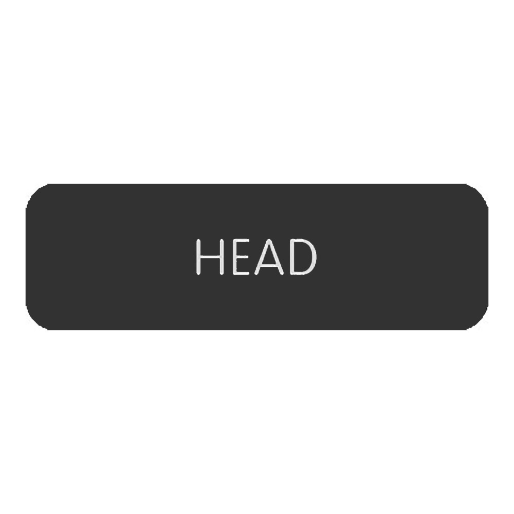 Blue SeaLarge Format Label - "Head"
