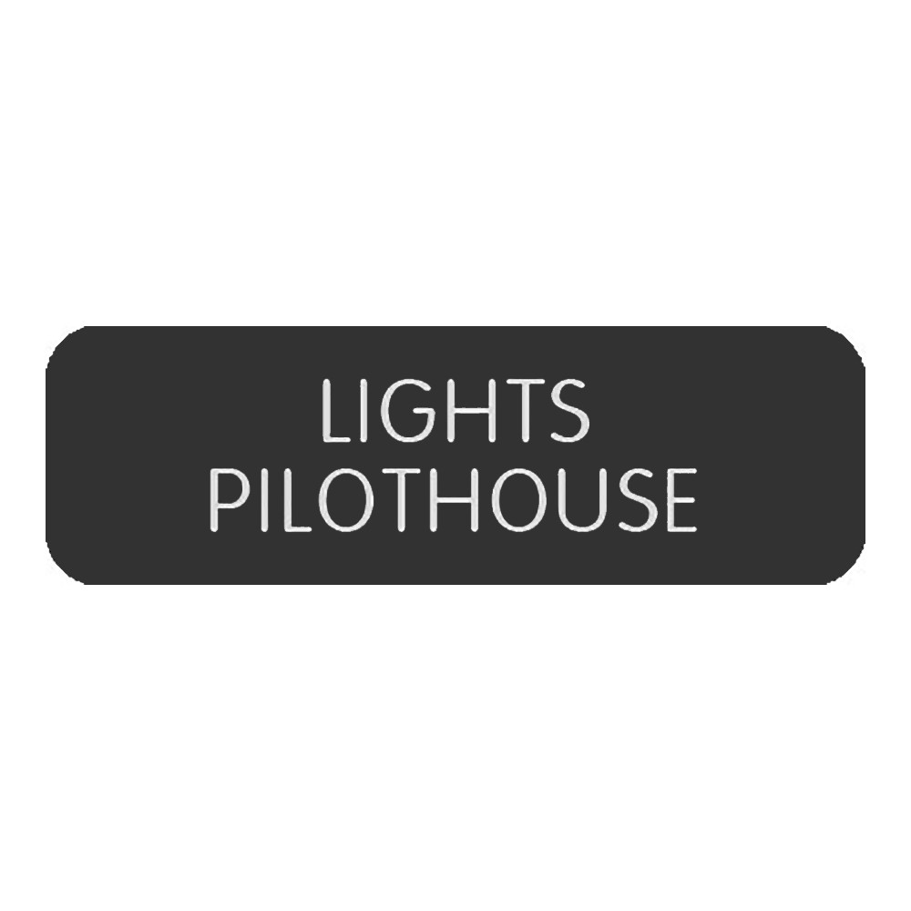 Blue SeaLarge Format Label - "Lights Pilothouse"