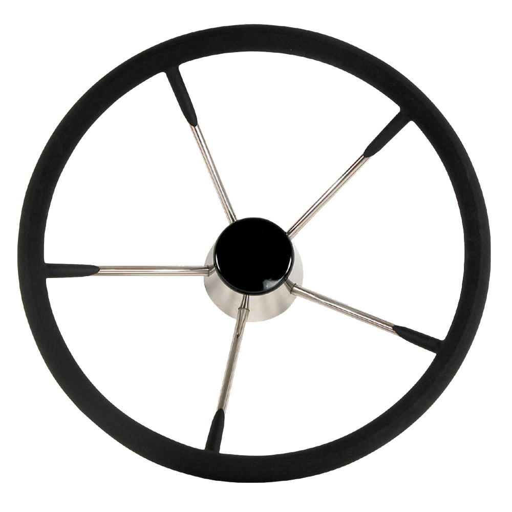 Whitecap Destroyer Steering Wheel - Black Foam - 13-1\/2" Diameter