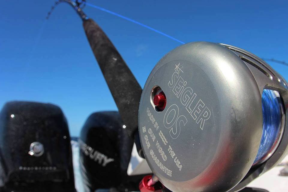 Seigler Reel OS  Smoke w/ Red Accents RH