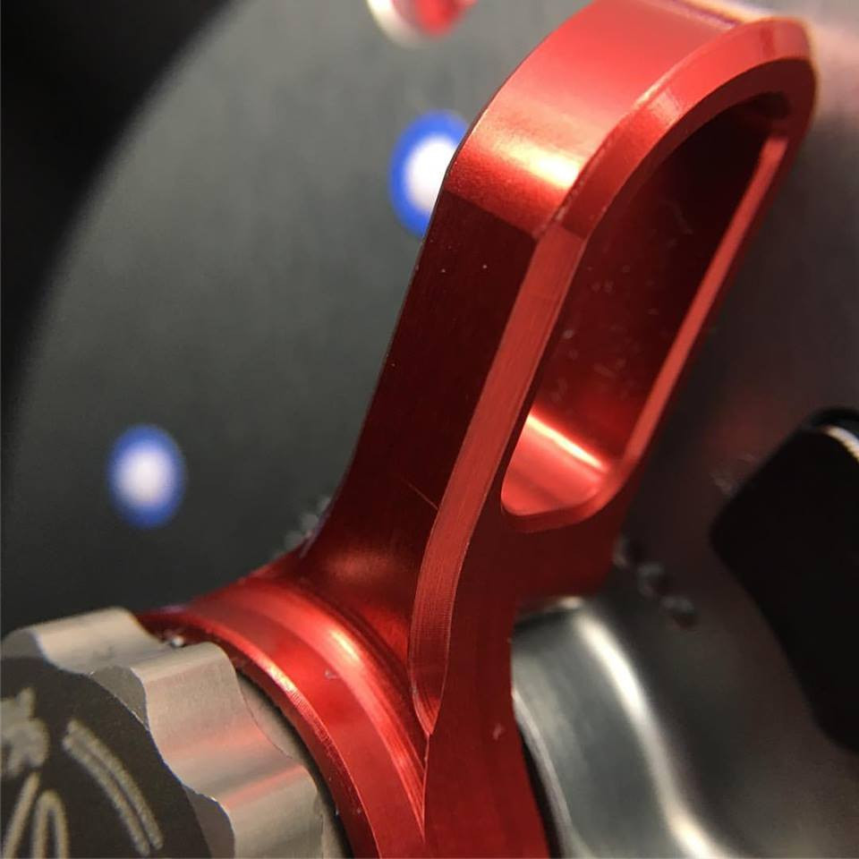 Seigler Reel OS  Smoke w/ Red Accents RH