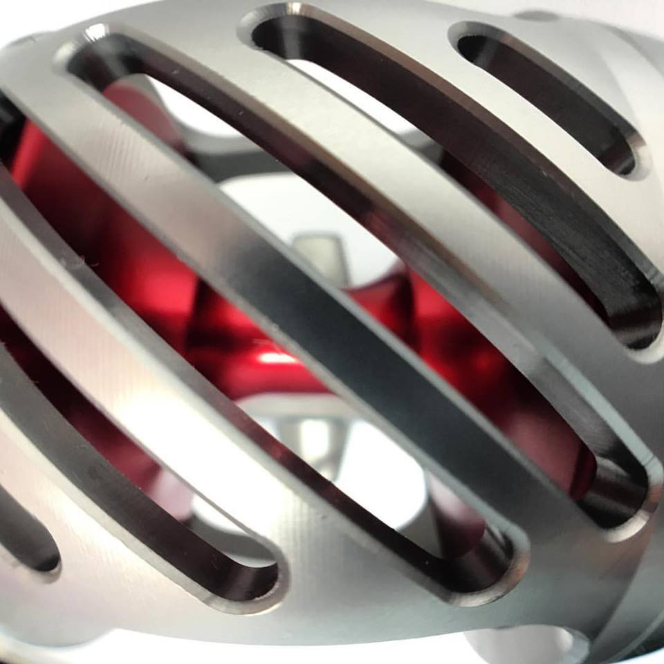 Seigler Reel OS  Smoke w/ Red Accents RH