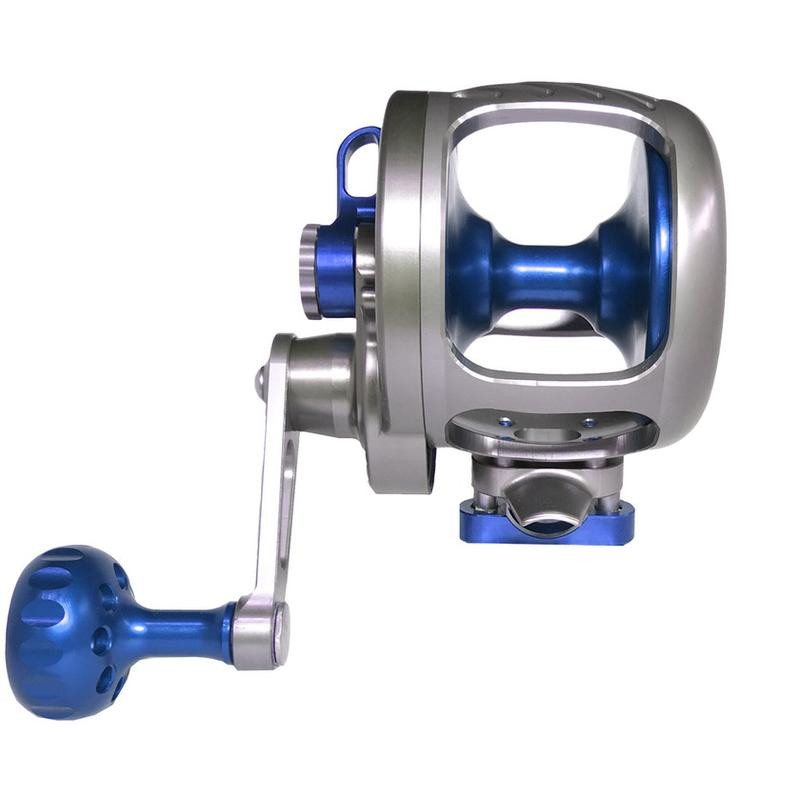 Seigler Reel OS  Smoke w/ Blue Accents RH