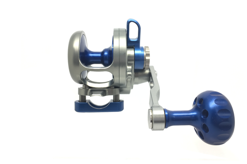 Seigler Reel SGN  Narrow Smoke w/ Blue Accents Lefty