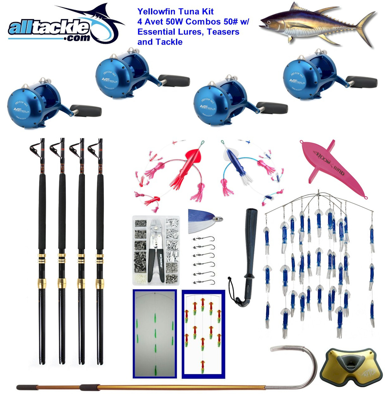 Alltackle Tuna Kit with Avet 50 Reels Alltackle