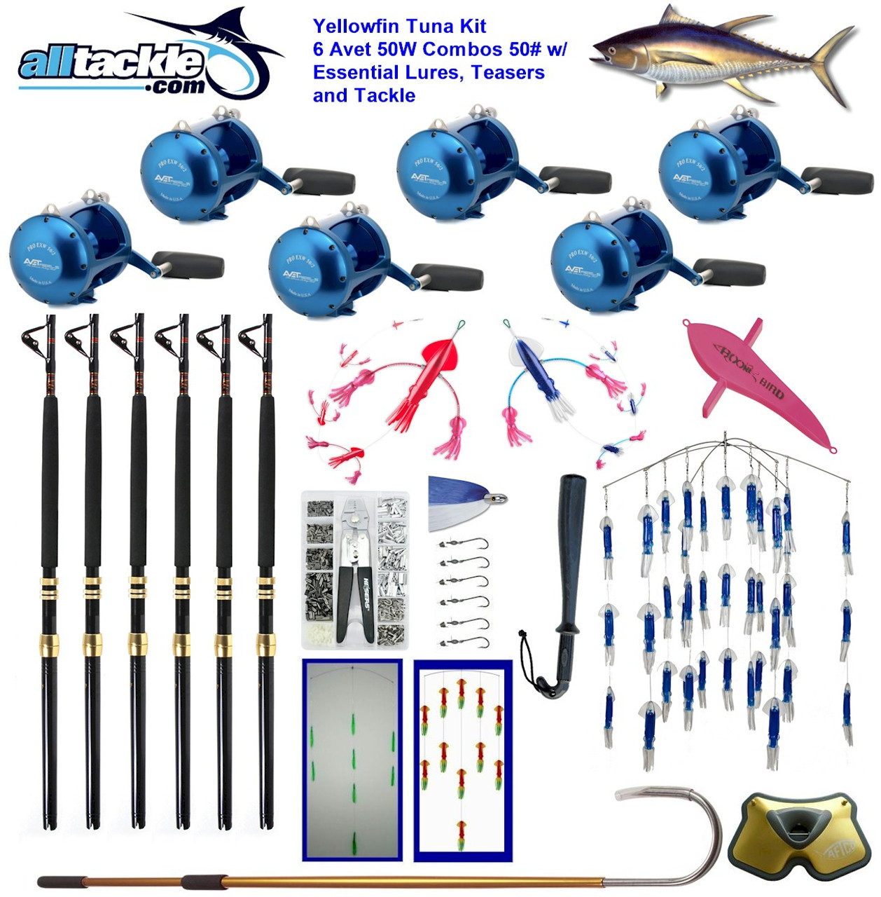 Alltackle Tuna Kit with Avet 50 Reels Alltackle