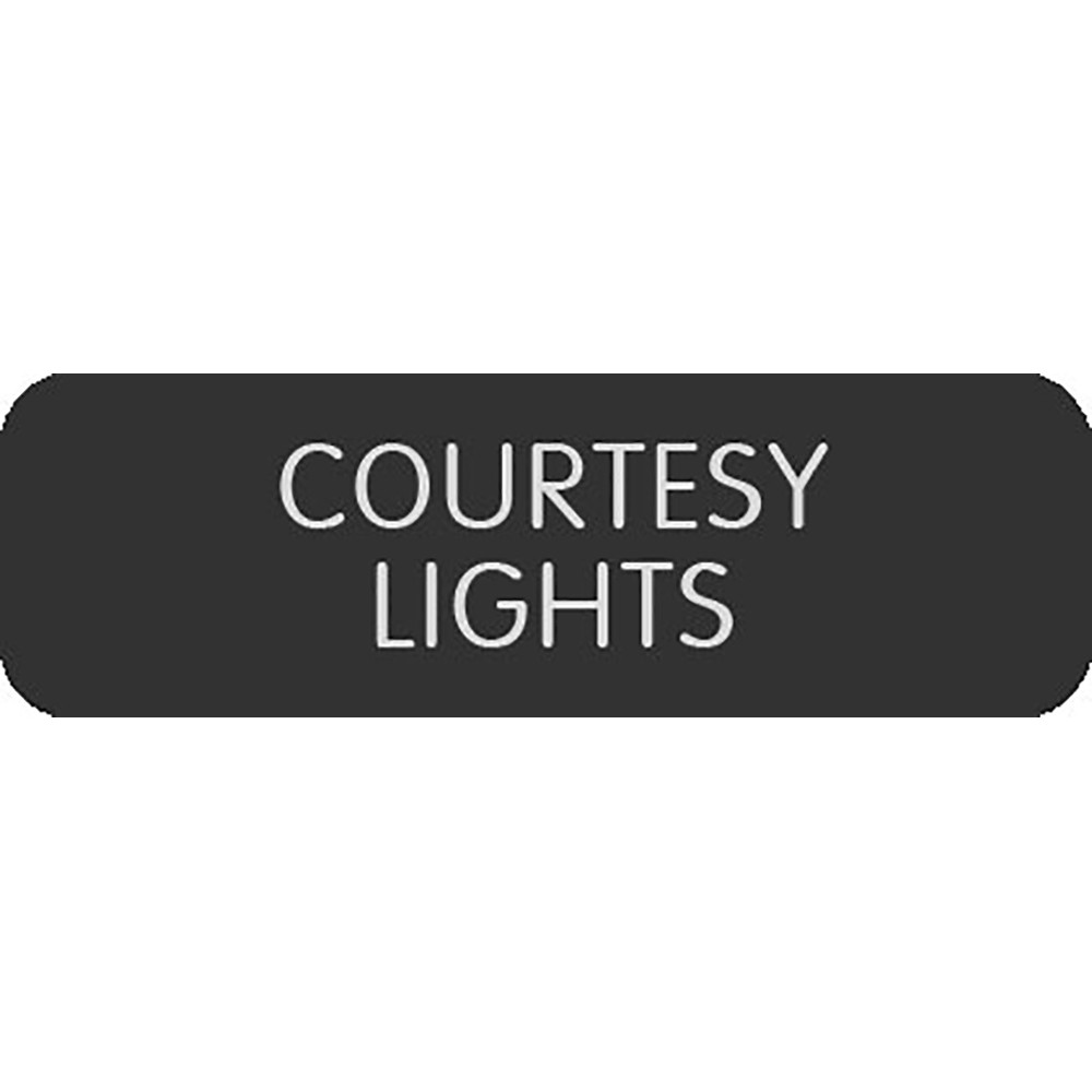 Blue Sea Large Format Label - "Courtesy Lights"