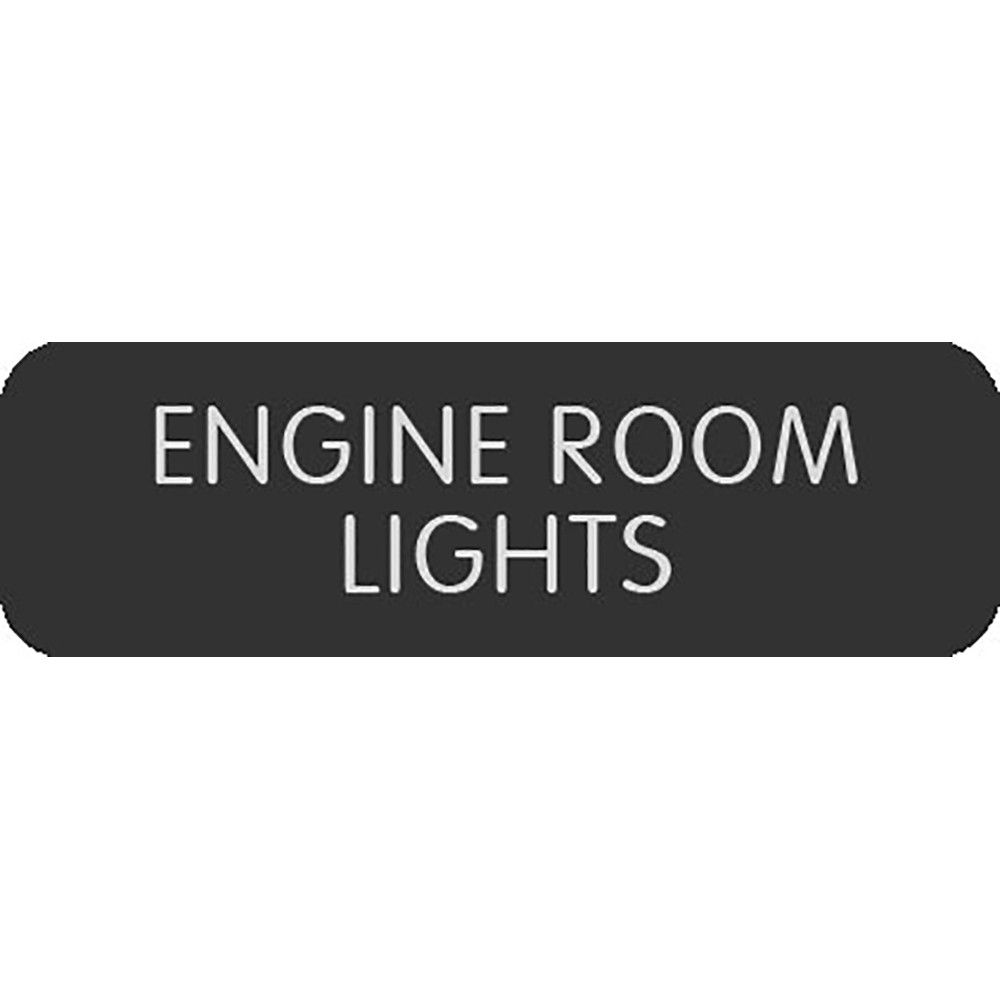 Blue Sea Large Format Label - "Engine Room Lights"