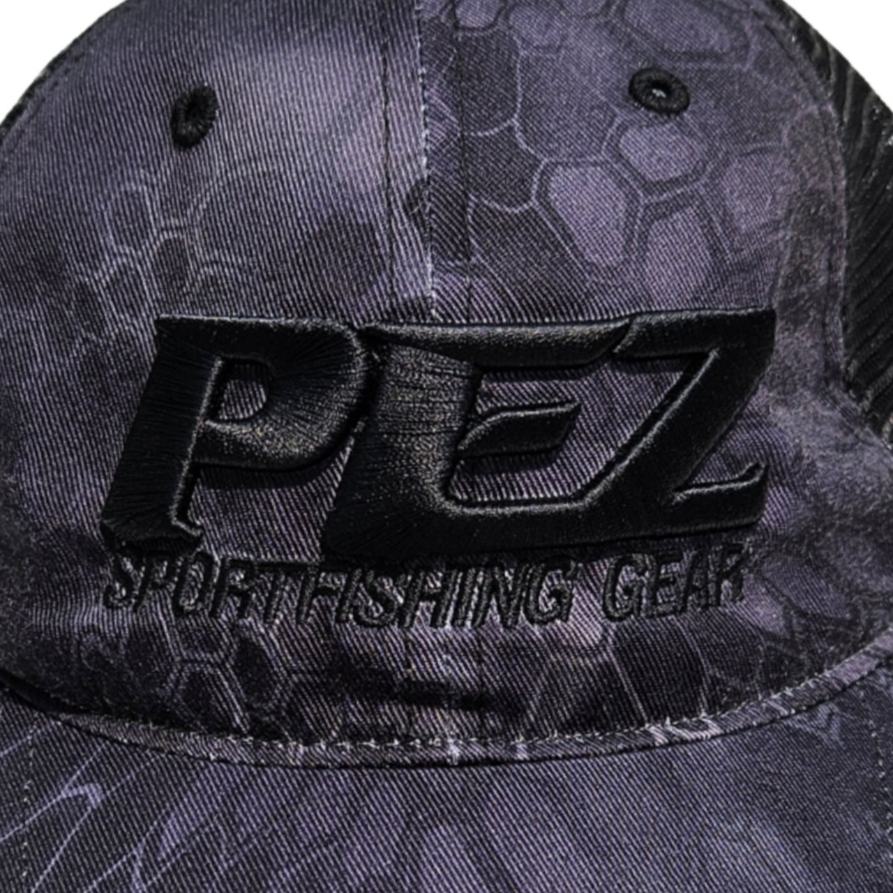 Pez Fishing Hat - 3D Logo - Kryptek Black