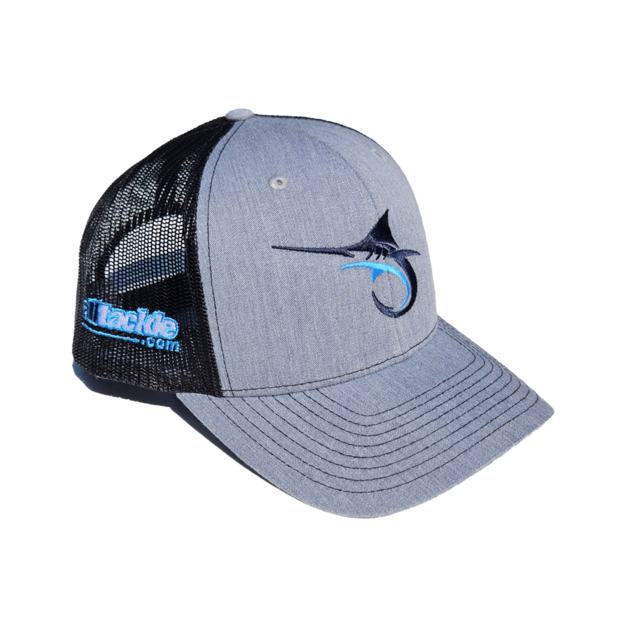 Alltackle Fishing Hat - Marlin Hook - Gray/Black 