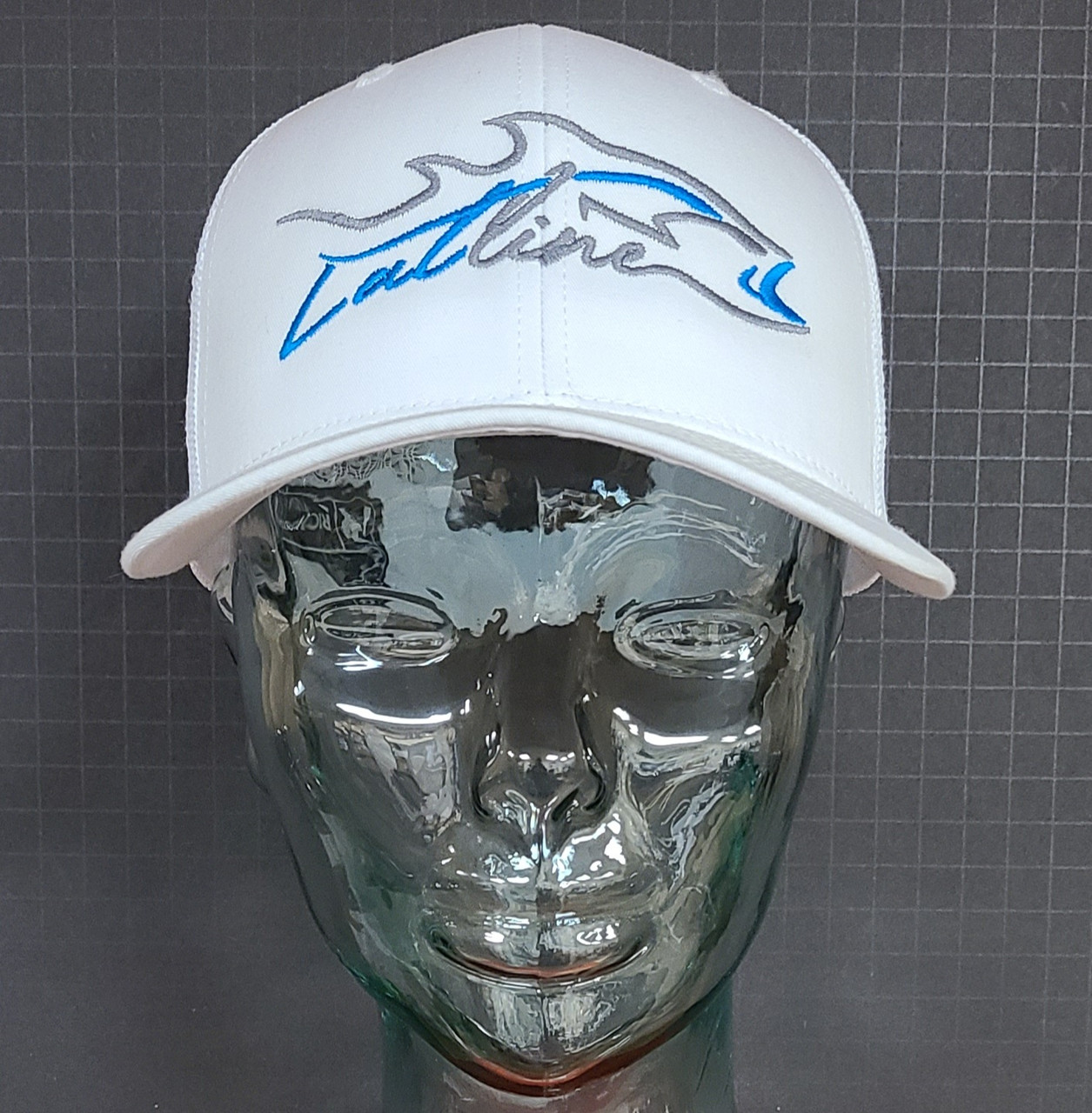 Latline Fishing Hat - Logo - White