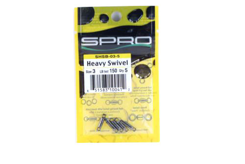 Spro Heavy Swivel Black - 150# 5 Pack