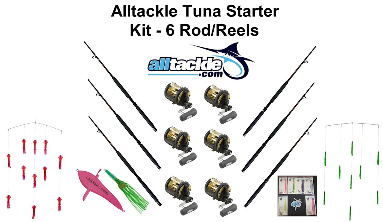 Alltackle Tuna Starter Kit - 6 Combos - TLD50WLRSA 