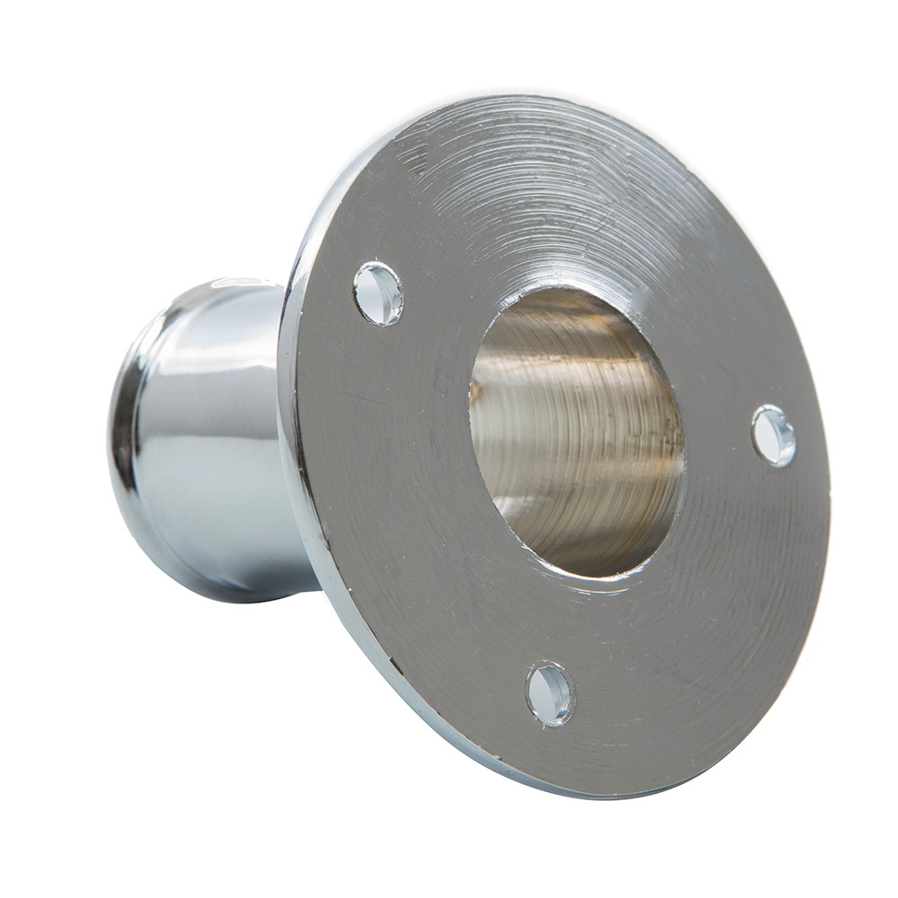 Whitecap Top-Mounted Flag Pole Socket CP\/Brass - 1" ID