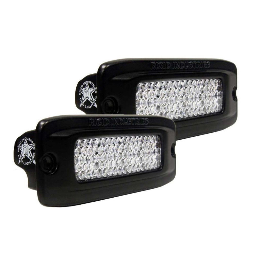 Rigid Industries SR-Q PRO Back Light Kit - Flush Mount Diffused - Pair - Black