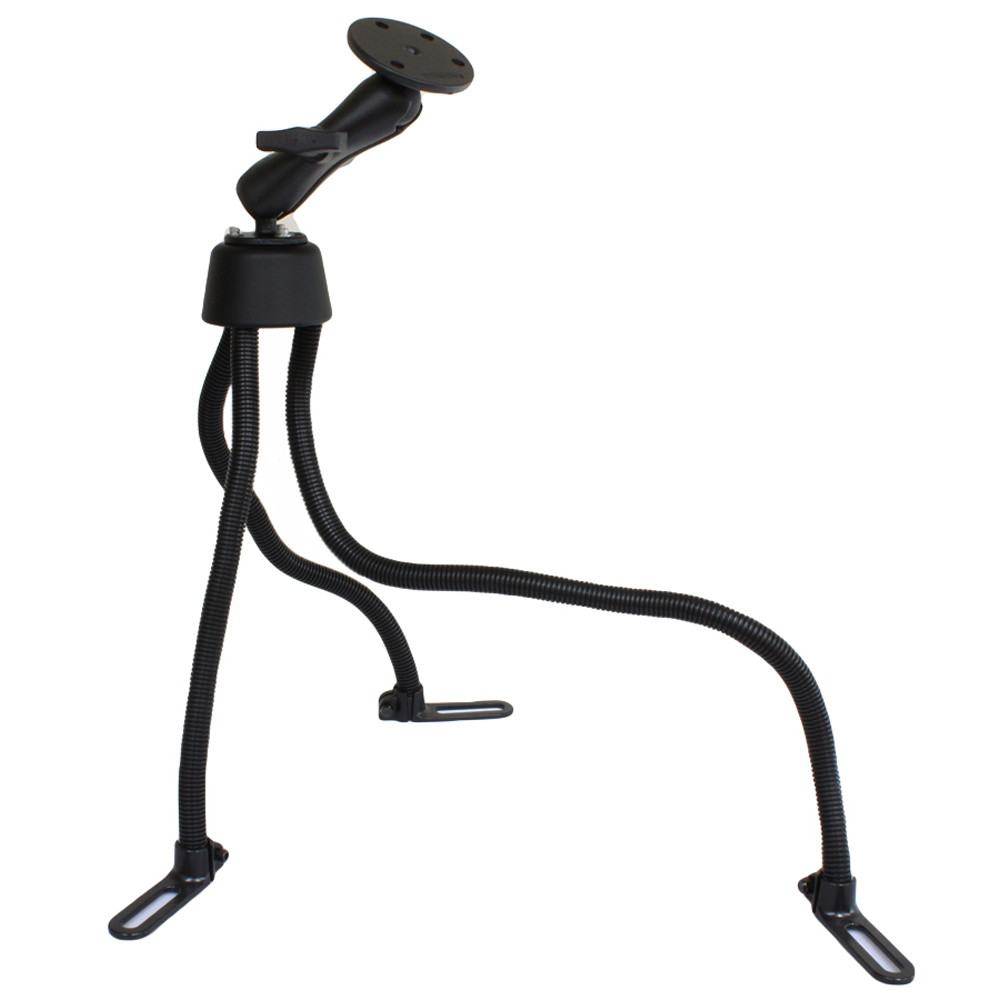 RAM Mount POD III No-Drill Mount w\/Double Socket Arm, 2.5" Round Base & 3.68" Round Base