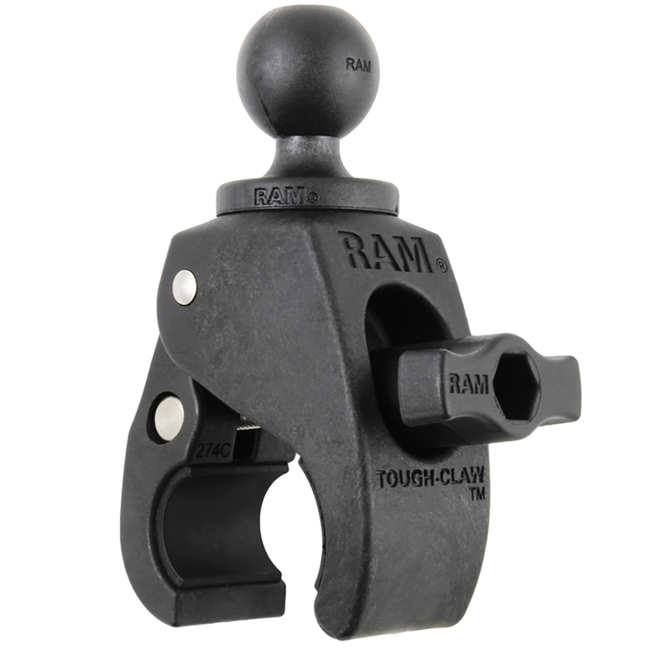 RAM Mount Small Tough-Claw w\/1" Rubber Ball