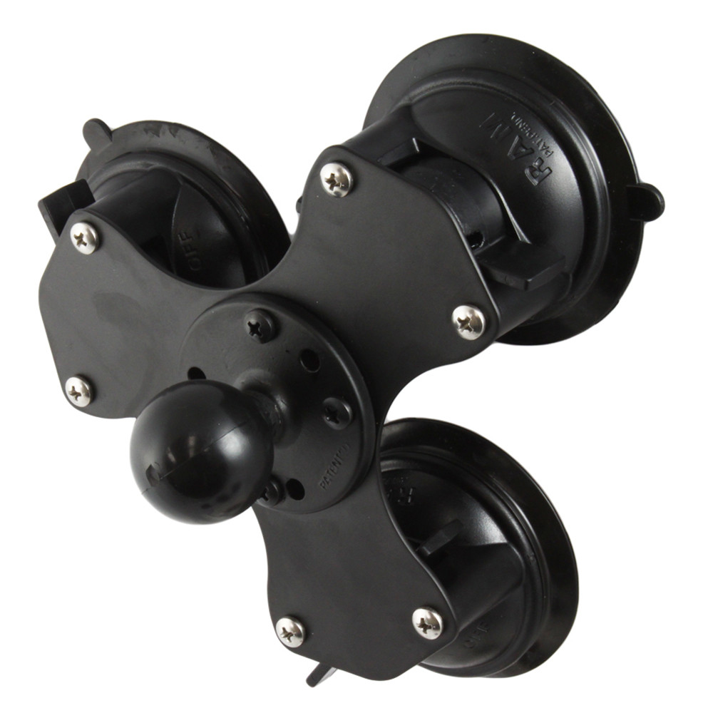 RAM Mount Triple Suction Cup Base w\/1.5" Ball