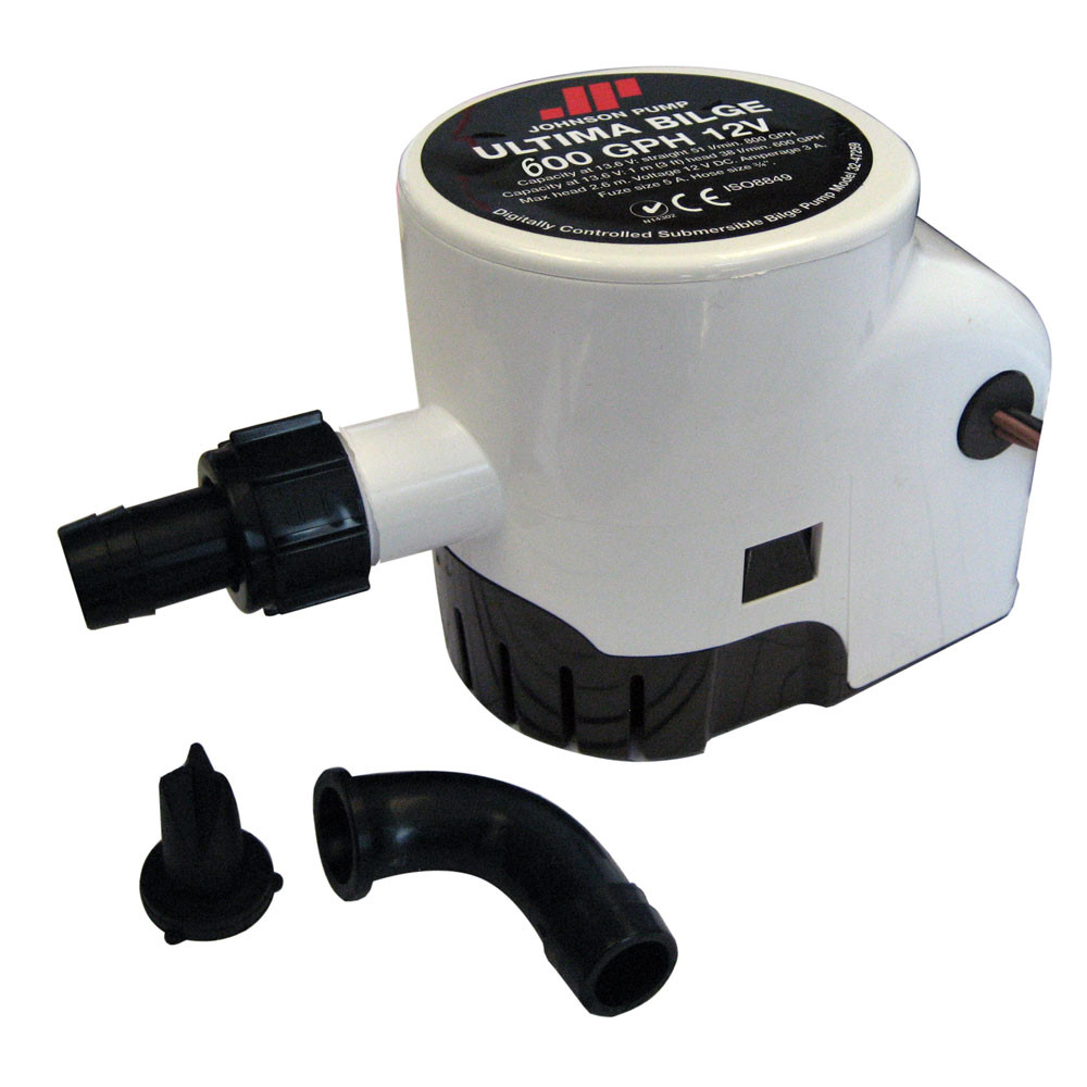 Johnson Pump Ultima Bilge 600 GPH 3\/4" Hose Dura Ports