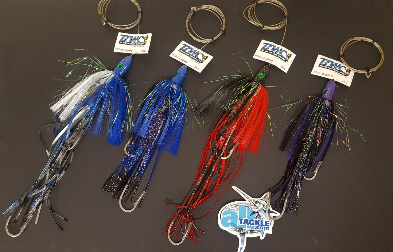 Blue Water Candy Hoo-Da-Bomb Wahoo Lure 4 Pack Special 