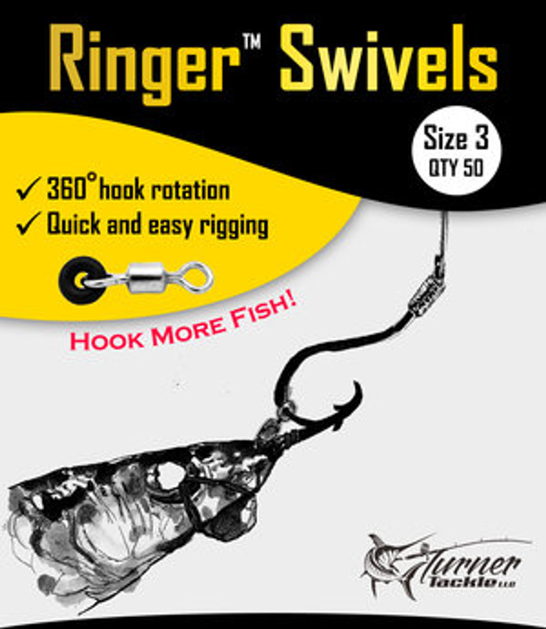 Ringer Swivels Horse Ballyhoo Circle Hook Size 3 50 Pk