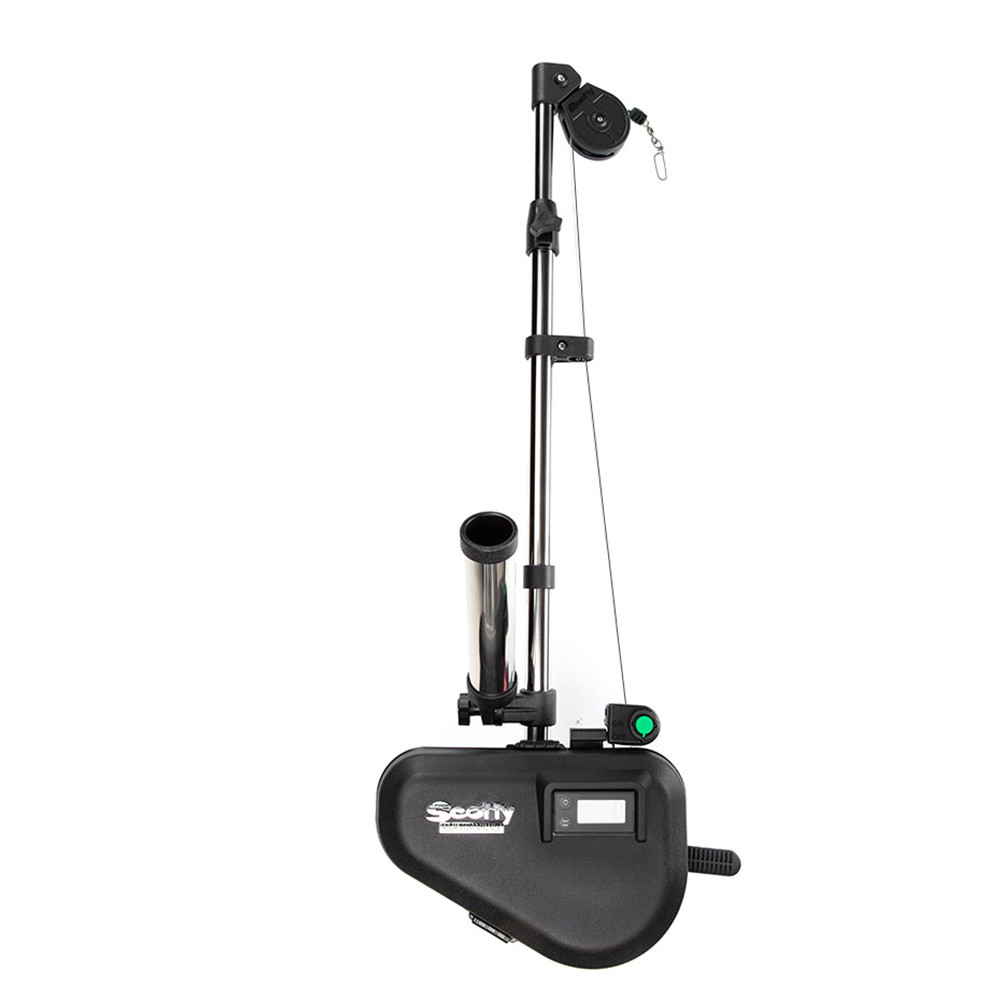 Scotty 2106 HP Depthpower Electric Downrigger 60 SS Telescoping Boom w\/Swivel Base - Single Rod Holder