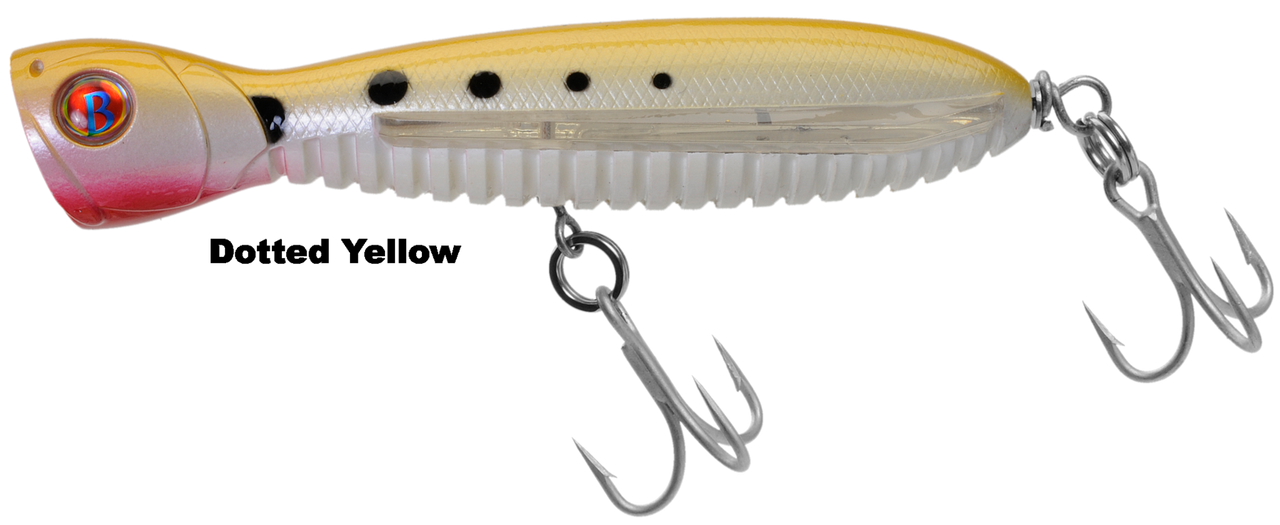 Ocean Born Flying Popper 140 Floating - Dotted Yellow- From