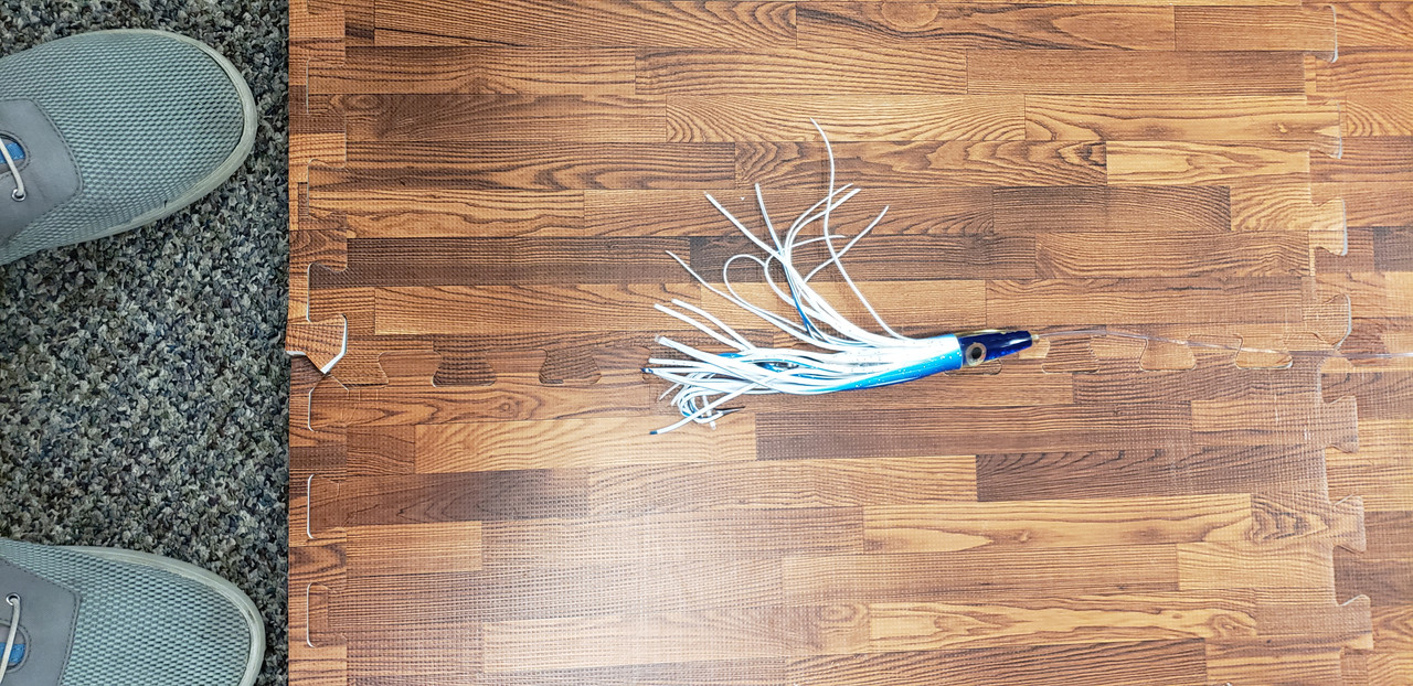 Carlson Outsider Spreader Bar - Blue/White Hard Heads  - Port & Starboard Set