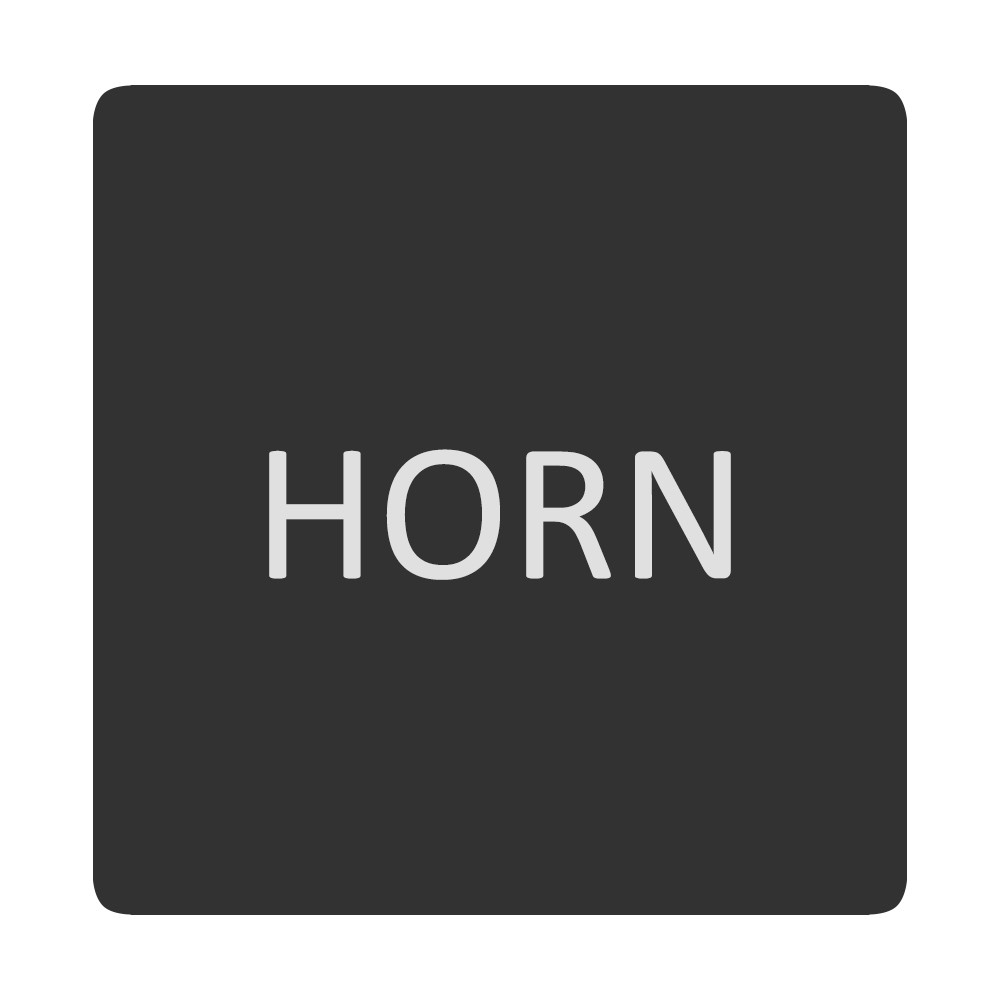 Blue Sea 6520-270 Square Format Horn Label