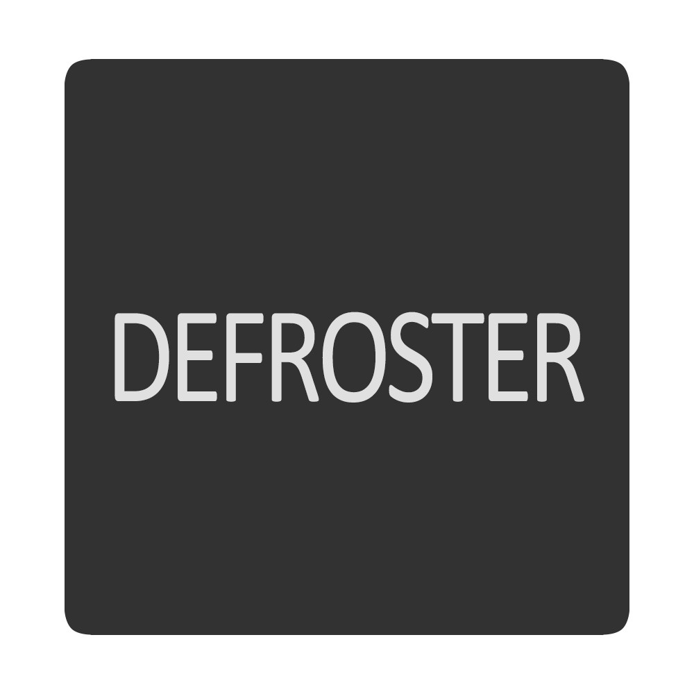 Blue Sea 6520-0129 Square Format Defroster Label