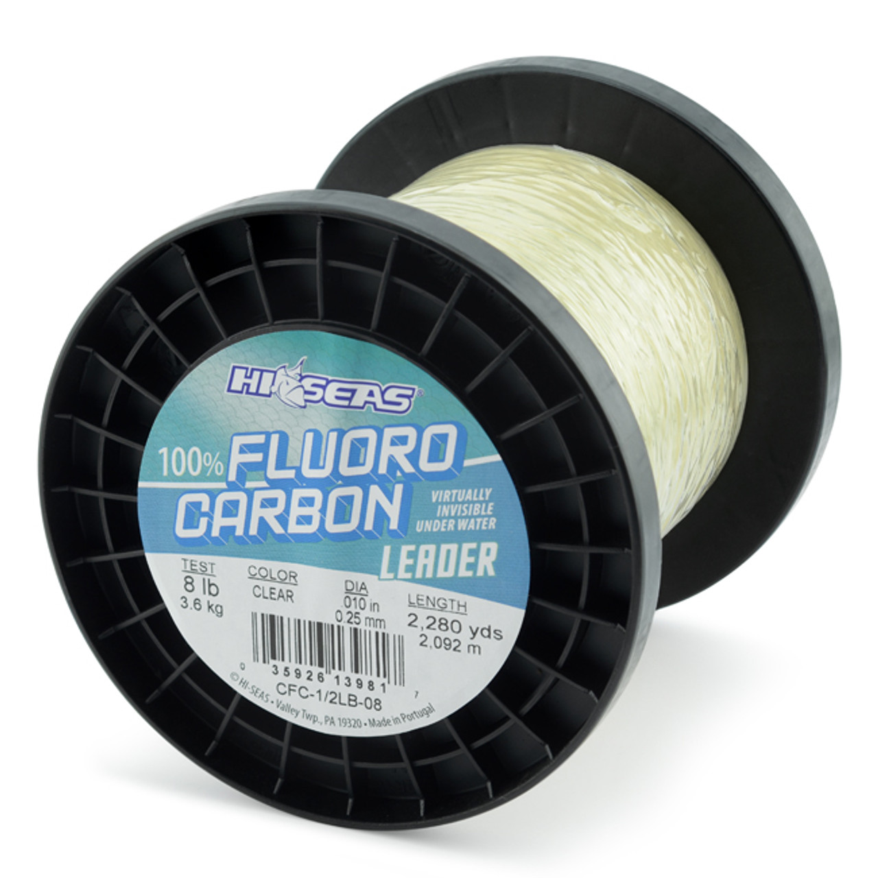 Hi Seas Fluorocarbon Leader Bulk 1/2 Lb Spool 8lb from